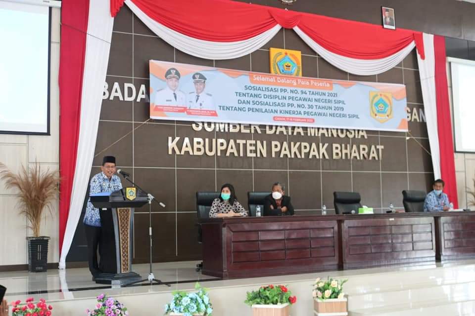 Pemkab.Pakpak Bharat Sosialisasi PP 94, ASN Harus Mampu Menjaga Integritas DiriÂ 