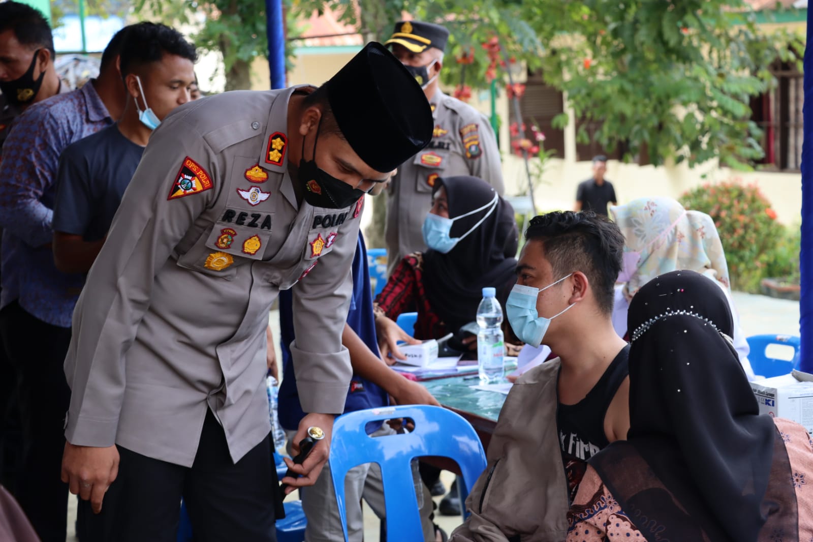 Kapolres Madina Ikuti Zoom Meeting Serentak se Jajaran Polda pada Akselerasi Vaksinasi Serentak