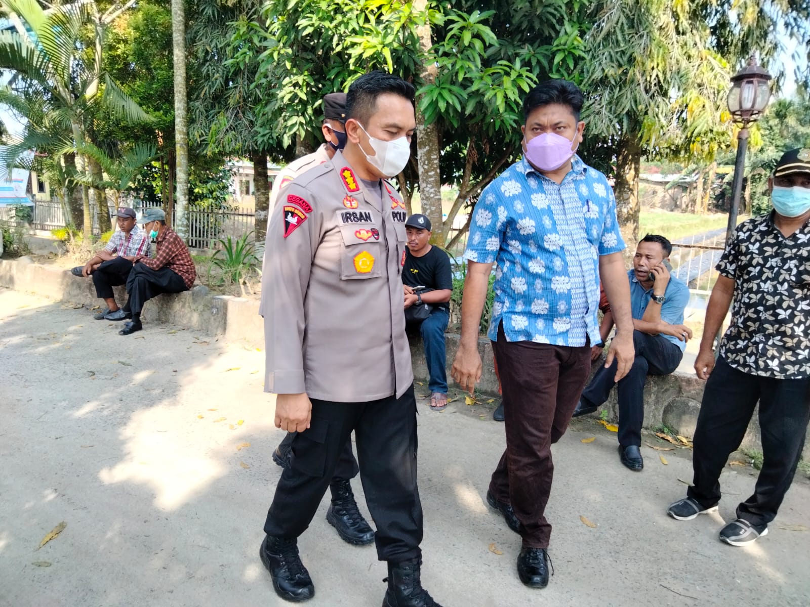 Kapolresta Tinjau Vaksinasi Bakal Calon Kepala Desa, P2K, BPD dan Kaur Desa Pantai Labu