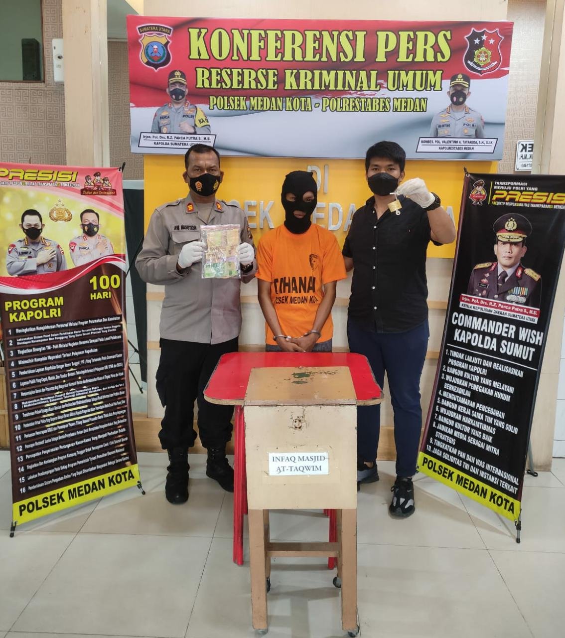 Mencuri Kotak Infaq Warga Sukaramai Diamankan Polsek Medan Kota