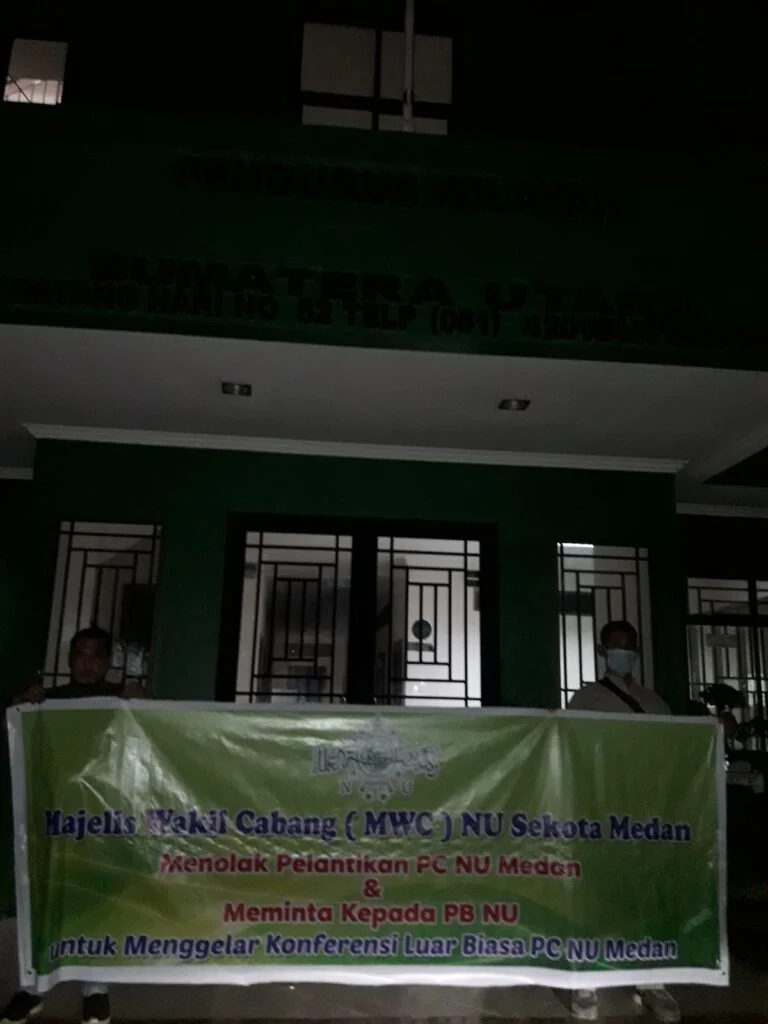 MWC NU se-Kota Medan Duduki Kantor PWNU Sumut Hingga Malam Ini