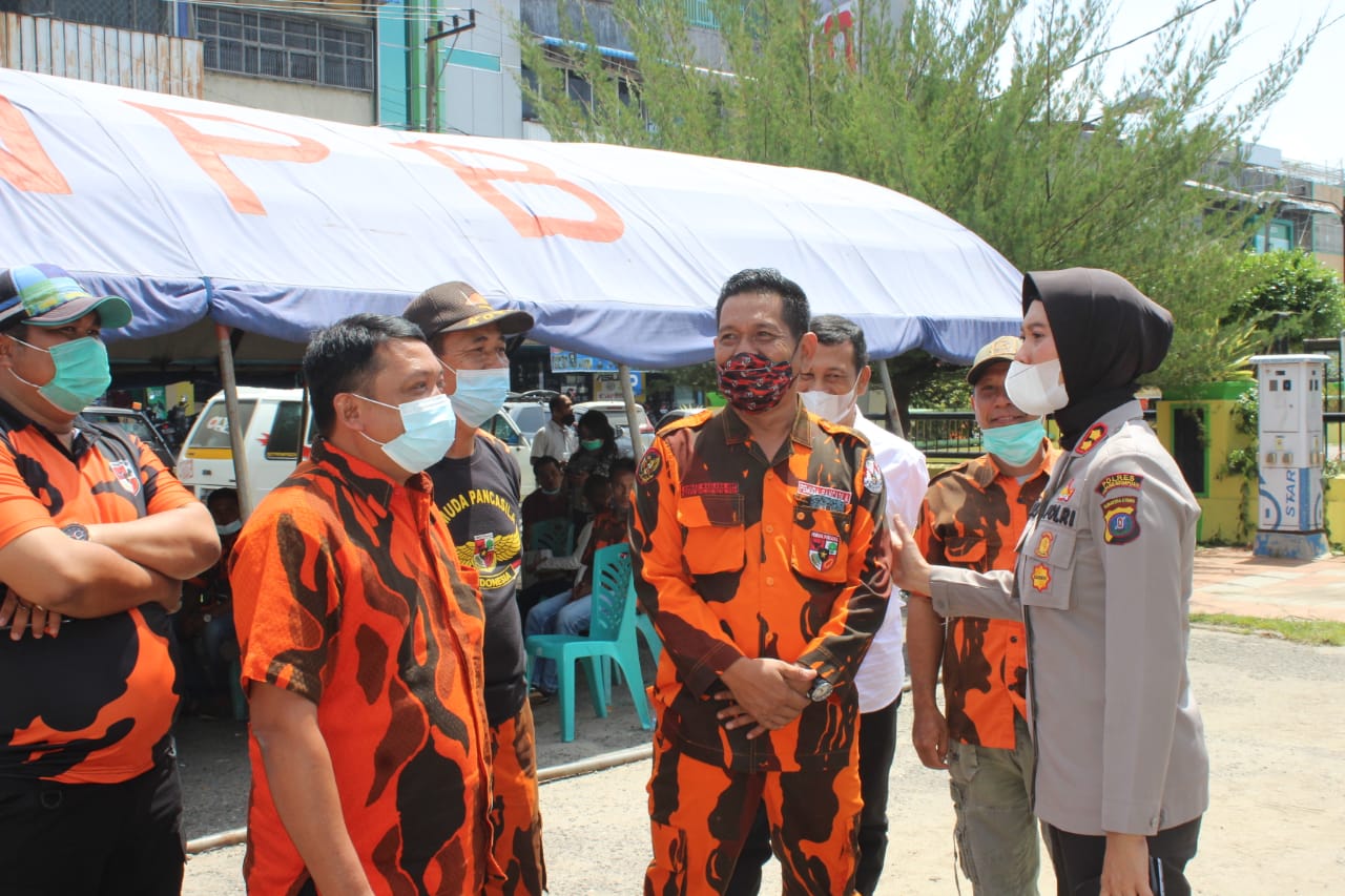 Mengejar Capaian,Â  MPC Pemuda Pancasila Aktif Berpartisipasi Dalam Kegiatan Vaksinasi Serentak Bersama Polres Padang Sidempuan.