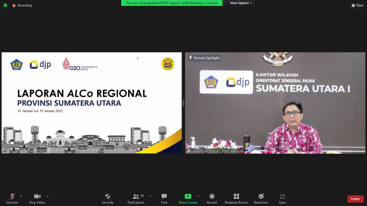 KINERJA APBN JANUARI 2022 DI SUMATERA UTARA