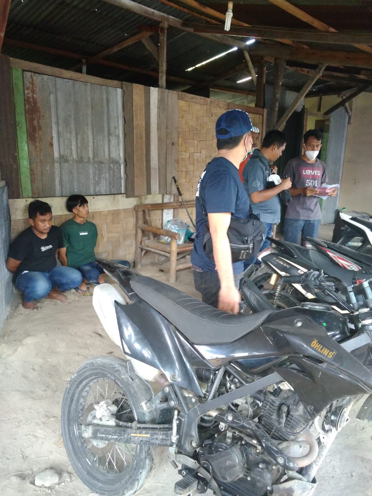 GKN di Sei Mencirim, Polrestabes Medan Sita 14 Unit Sepeda motor dan 34 Mesin Judi Jackpot