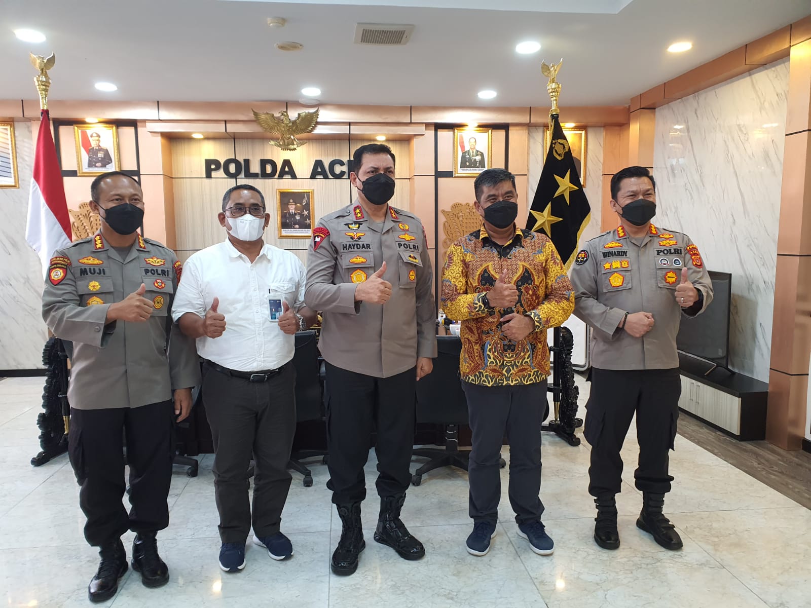 GM PLN UIPSBU Bersilaturahmi ke Kapolda Aceh Meningkatkan Sinergitas dan Cek Jaringan SUTET