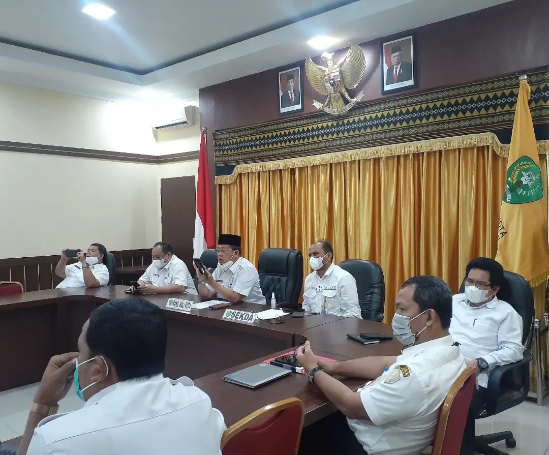 Wakil Wali Kota Padang Sidempuan Ikuti Rakor Pemberantasan Korupsi Secara Virtual
