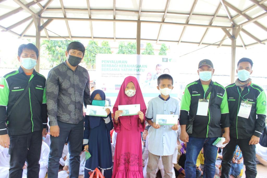 Bersama GGMF, DD Waspada Ikut Santuni Anak Yatim Dari Para Pengemudi Ojek Online