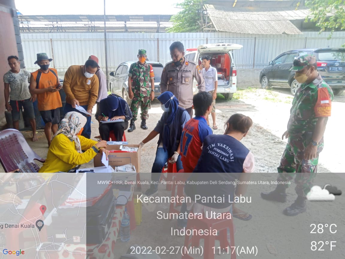 Kejar Target, Polsek Pantailabu Kembali Gelar Vaksinasi