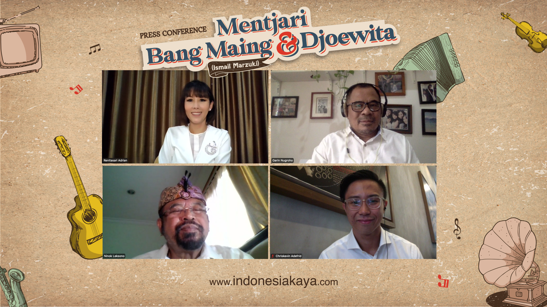 Indonesia Kaya Kembali Cari Bakat Baru Dunia Seni Pertunjukan Indonesia lewat Audisi Online Mentjari Bang Maing dan Djoewita