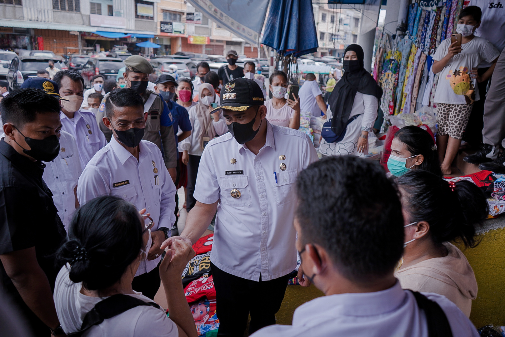 Bobby Nasution Minta Fasilitas Pasar Petisah Yang Rusak Diperbaiki