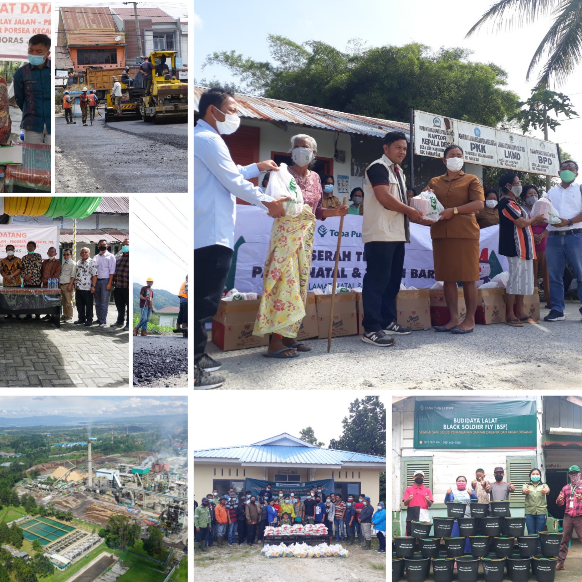 PT Toba Pulp Lestari Tbk Semasa Pandemi Giat Baksos dan Peduli Lingkungan