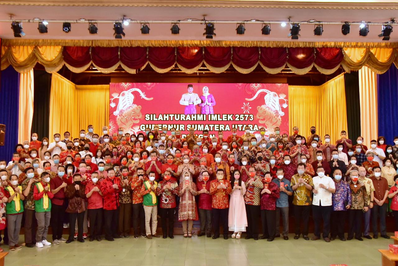 Silaturahmi Imlek 2573,  Edy Rahmayadi Apresiasi Antusiasme Masyarakat Tionghoa  Percepat Program Vaksinasi Covid-19 di Sumut