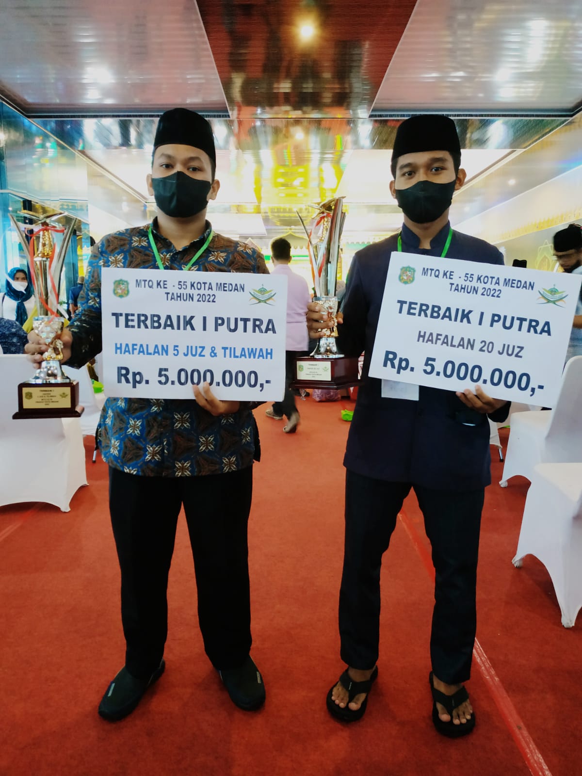 Mendaftarkan Diri Sebagai Calon Prajurit TNI AD, Dua Remaja Peraih Juara MTQ Ke 55 Tingkat Kota Medan Berterimakasih Kepada Wali Kota Medan