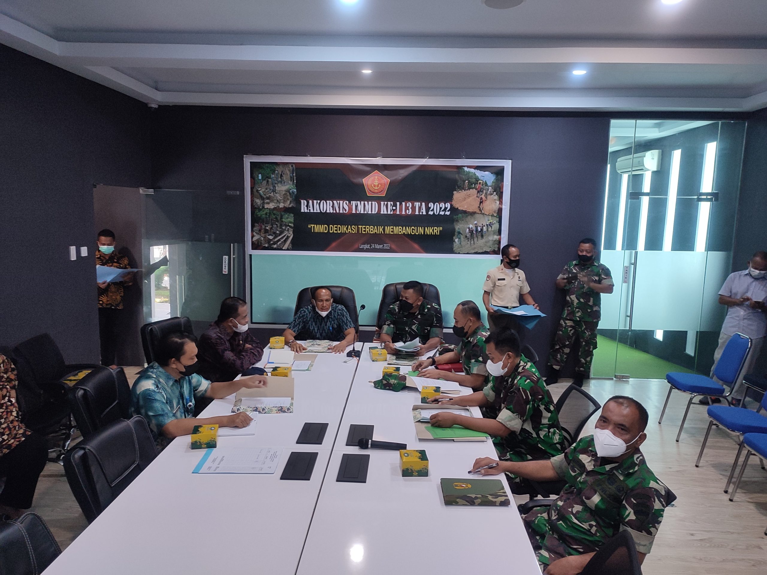 Danrem 022/PT bersama Plt Bupati Langkat dan Dandim 0203/Lkt ikuti Rakornis