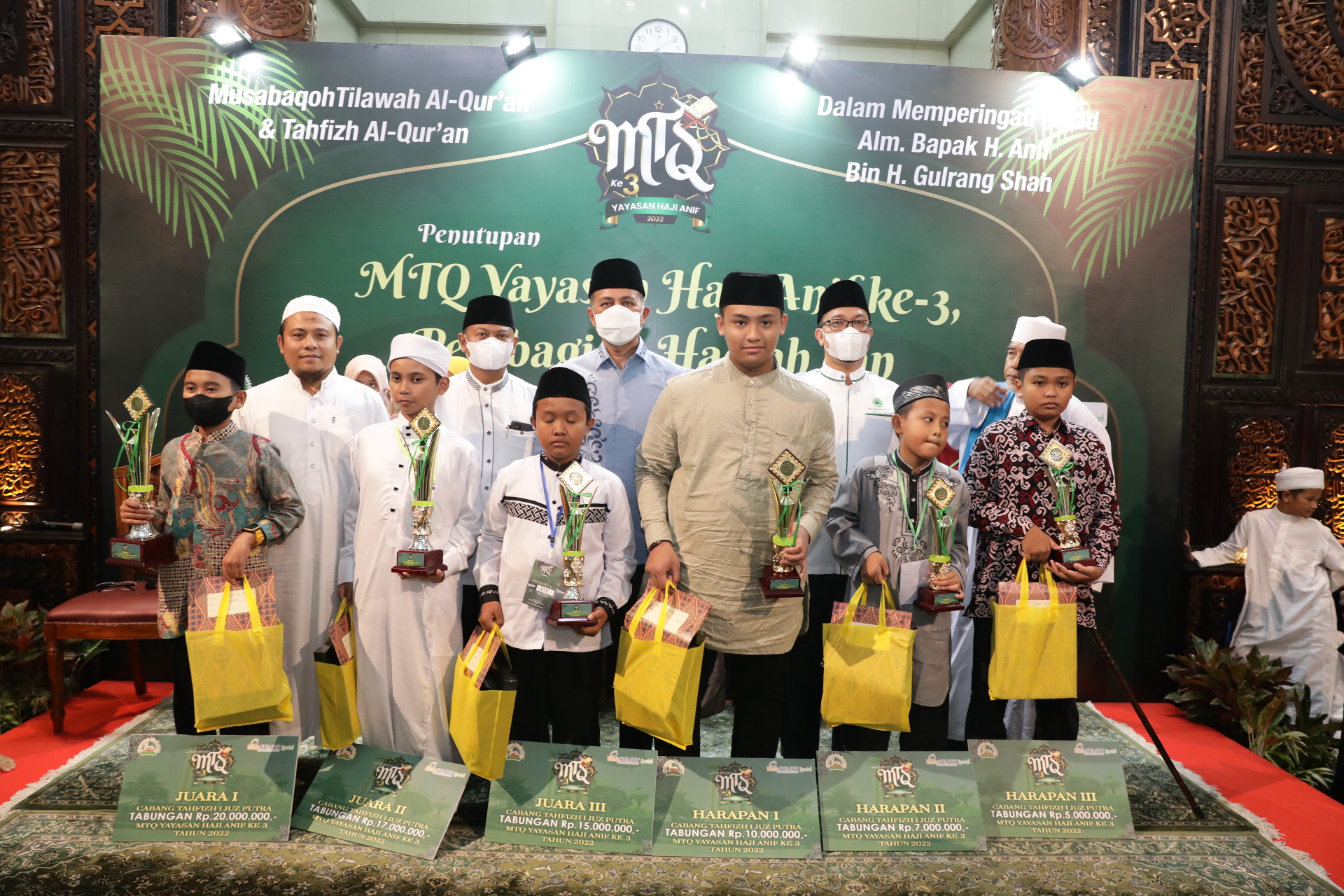 Wagub Sumut Musa Rajekshah  Tutup MTQ ke-3 Yayasan Haji Anif, Ini Nama-nama Peserta Terbaik