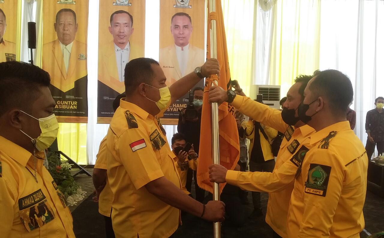 Dedi Dermawan Lantik AMPG Deli Serdang, Ketua AMPG : Jaga Kekompakan