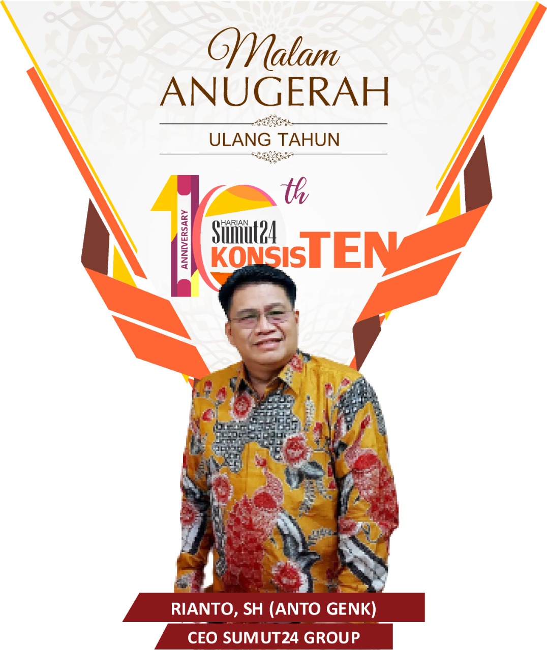 Anto Genk: Kita Bersyukur, 10 Tahun Harian Sumut24 Konsisten Bisa Bertahan