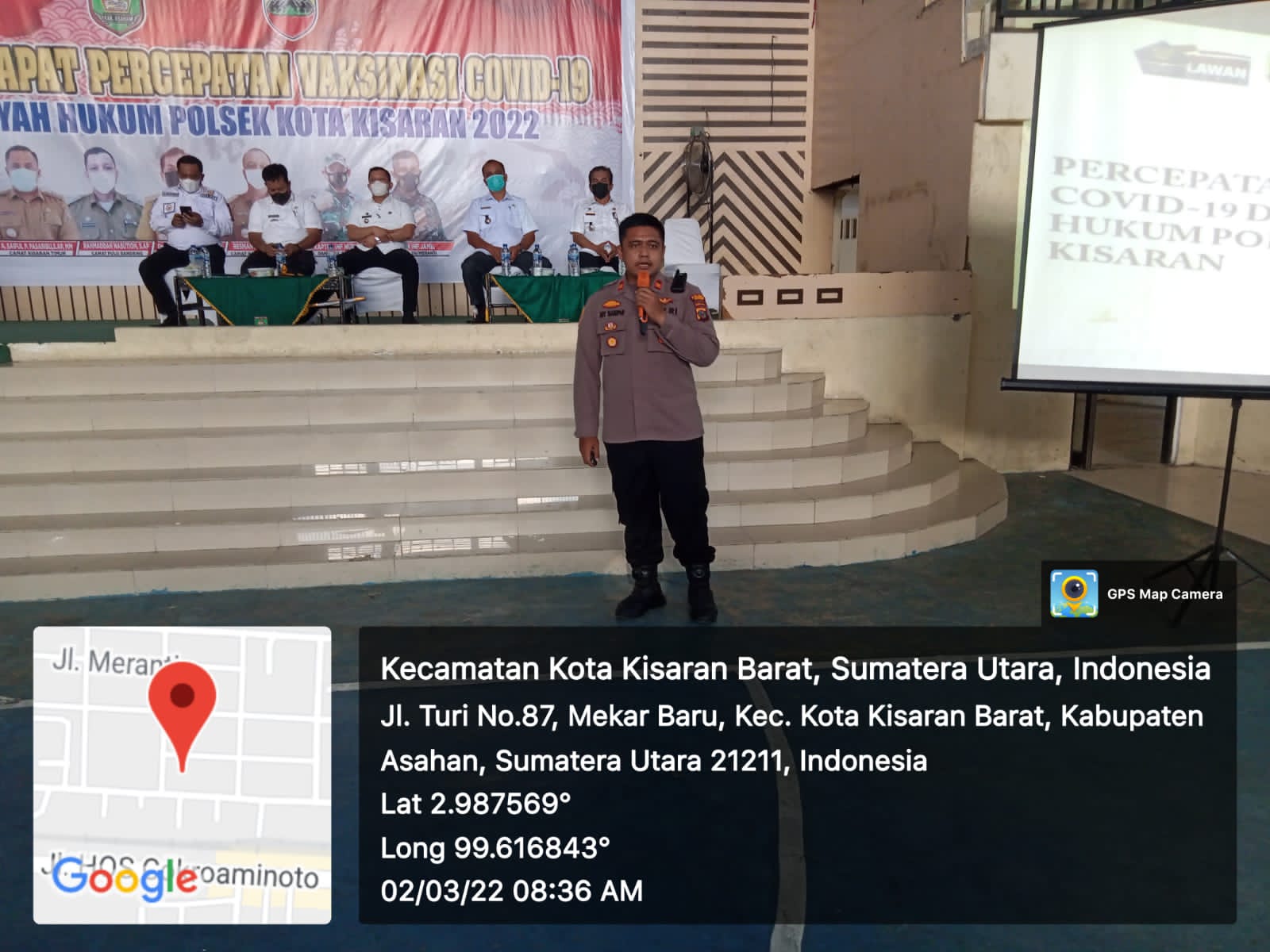 Polres Asahan Gelar Apel Gabungan Bersama Forkompincam Dalam Percepatan Vaksinasi Covid-19
