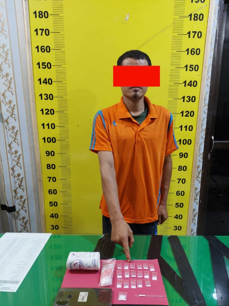 Pengedar Sabu di Desa Batu VI Rahuning Ditangkap Sat Res Narkoba Polres Asahan