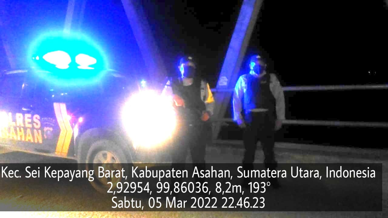 Patroli Blue Light | Cara Polsek Sei Kepayang Polres Asahan Dalam Mencegah Kejahatan Jalanan Malam Hari
