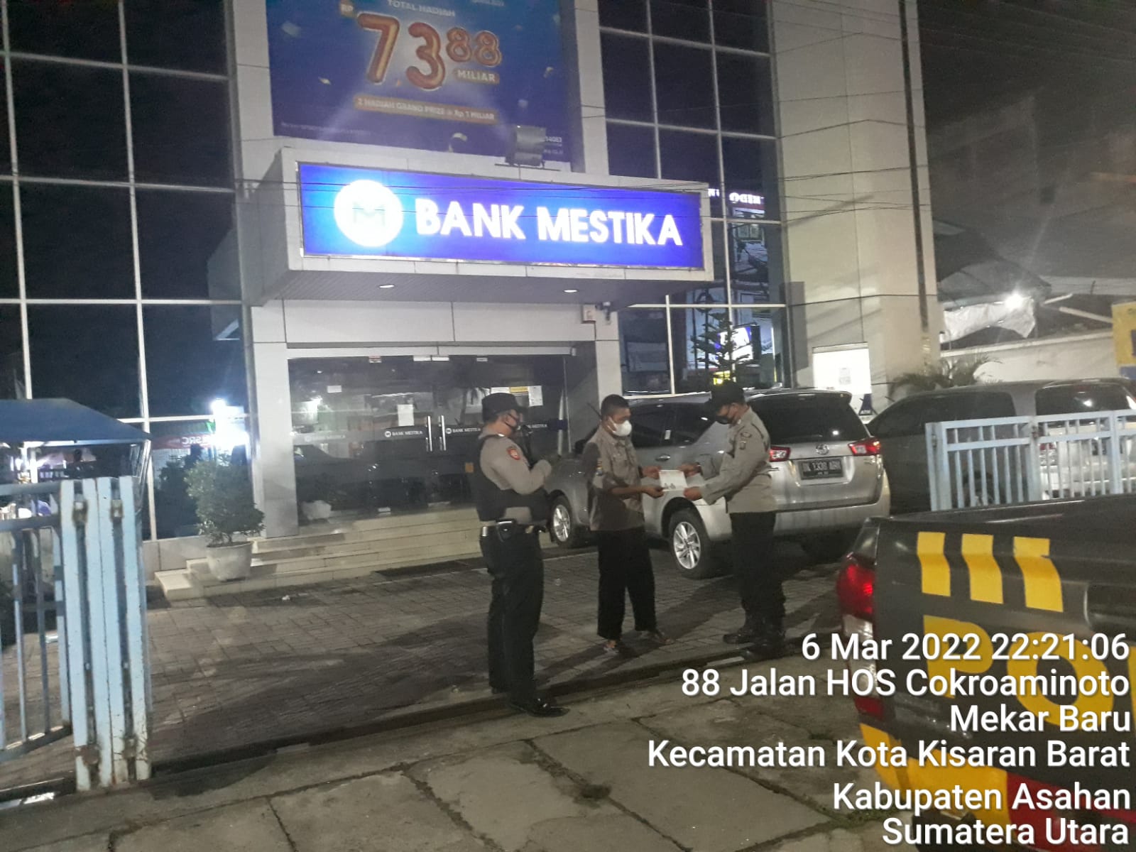 Patroli Presisi Polsek Kota Kisaran Polres Asahan Beri Rasa Aman dan Nyaman di Malam Hari