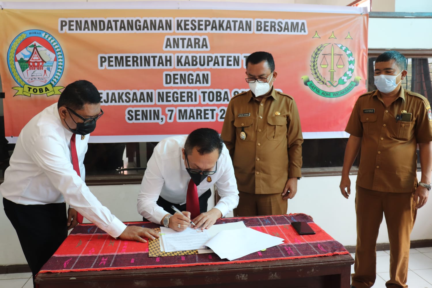 Kejaksaan Negeri Toba Samosir Siap Dukung Visi Misi Pemerintah Kabupaten Toba
