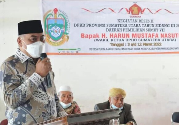 H Harun Musthafa Nasution Reses Di Musthafawiyah Purba Baru