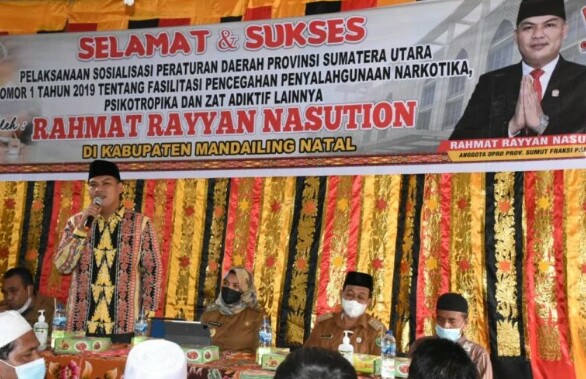 Anggota DPRD Sumut Rahmat Rayyan Nasution Gelar Sosialisasi Perda No 1 Tahun 2019
