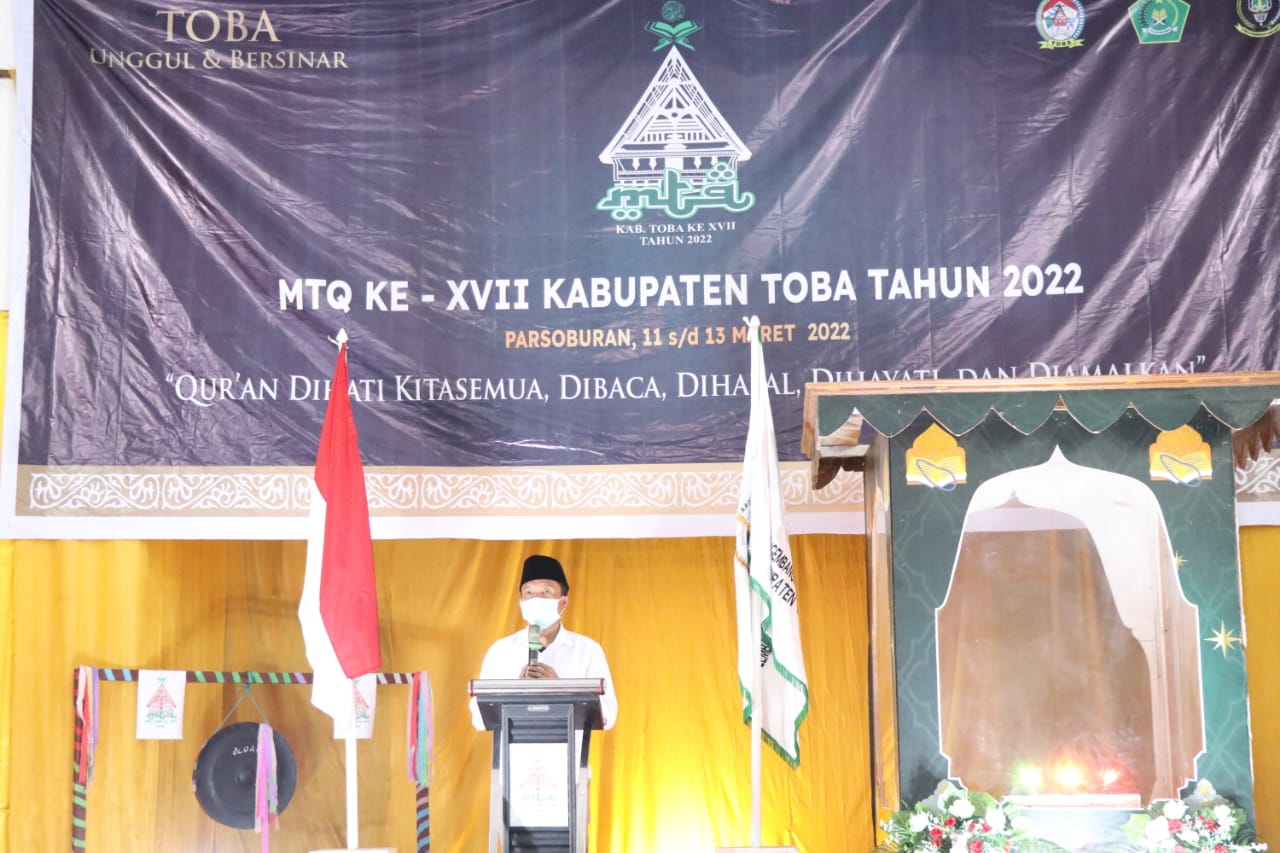 MTQ Ke-XVII Tingkat Kabupaten Toba Resmi Dibuka, Wabup Harap MTQ Momentum Edukasi Umat