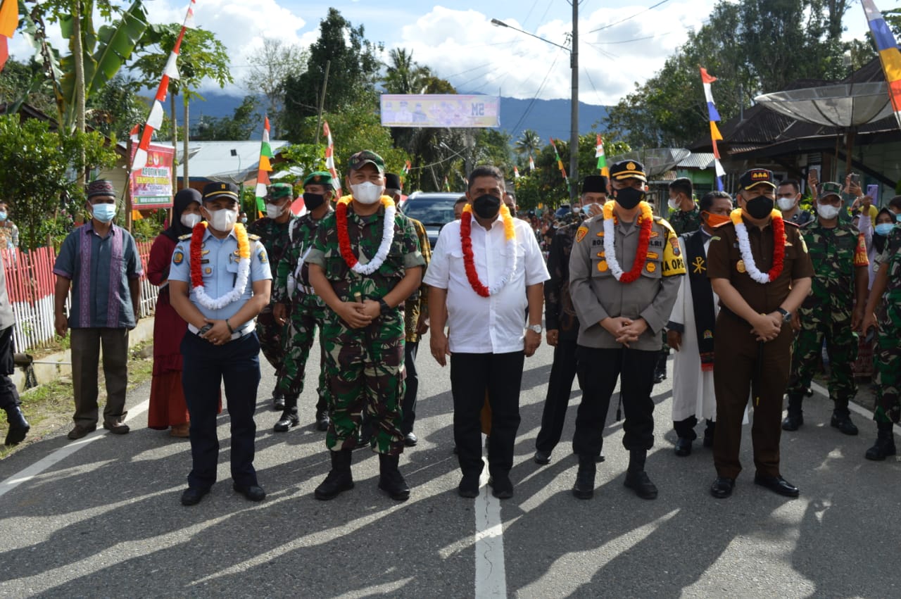 Dandim 0212/Tapsel Resmikan Kampung Pancasila