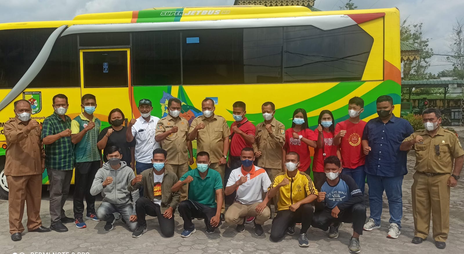 Menuju PON 2024, Bupati Sergai Lepas 11 Atlit Gulat Mengikuti Pelatda di Binjai