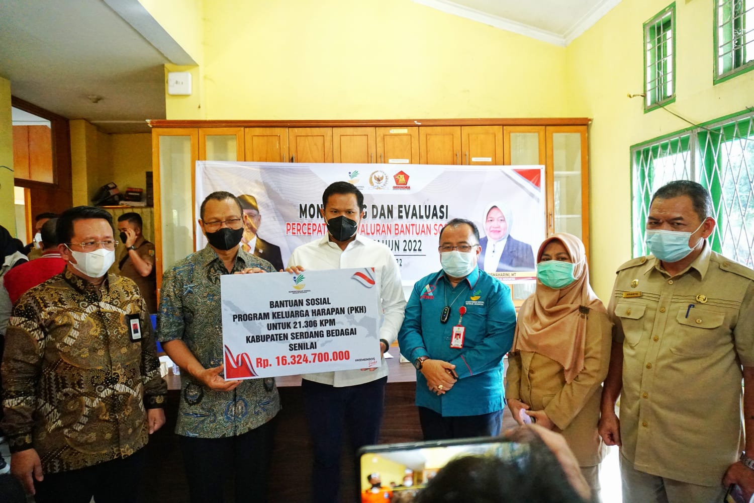 Sergai Terima Bantuan Dana Sosial Tahap I 2022 Sebesar Rp16,3 Miliar Dari Kemensos