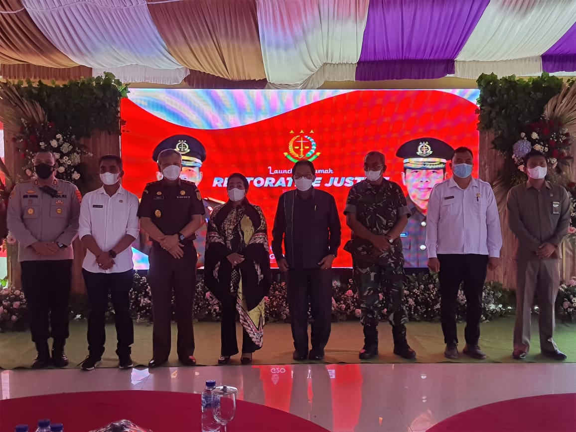 Kajati Sumut dan wakil Bupati Karo Laksanakan Kegiatan Launching Rumah Restorative Justice di Kabanjahe.