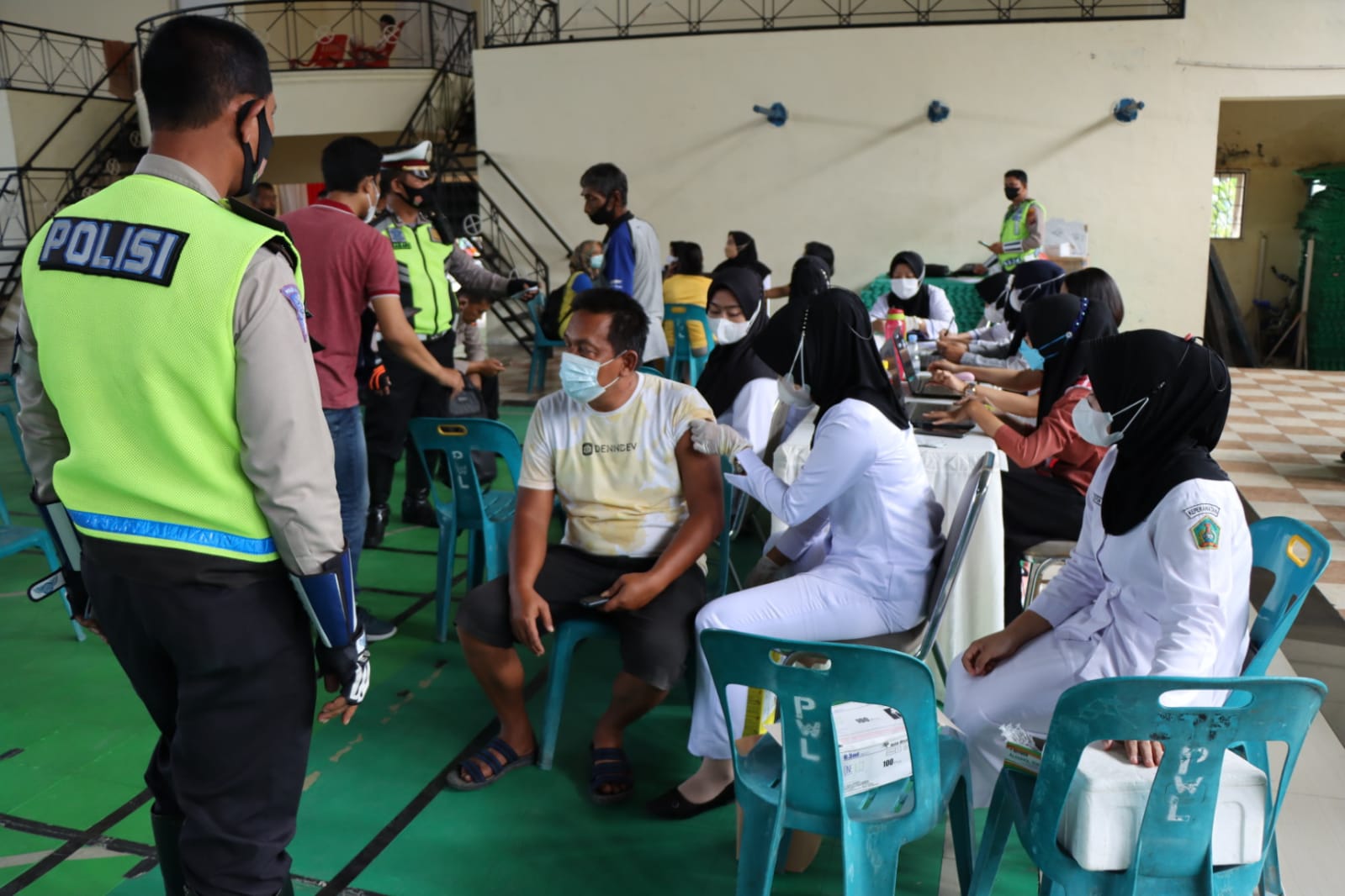 Dukung Program Pemerintah Polresta Deli Serdang terus gelar Akselerasi Percepatan Vaksinasi