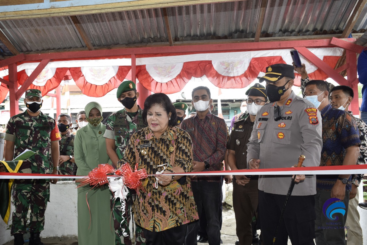 Bupati Karo Hadiri Peresmian Kampung Pancasila di Desa Gurusinga