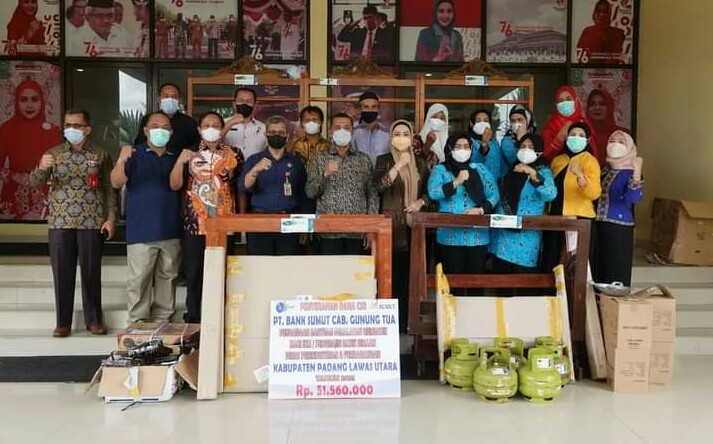 Bupati Paluta Ucapkan Terima Kasih Atas Kepedulian Bank Sumut Ke IKM