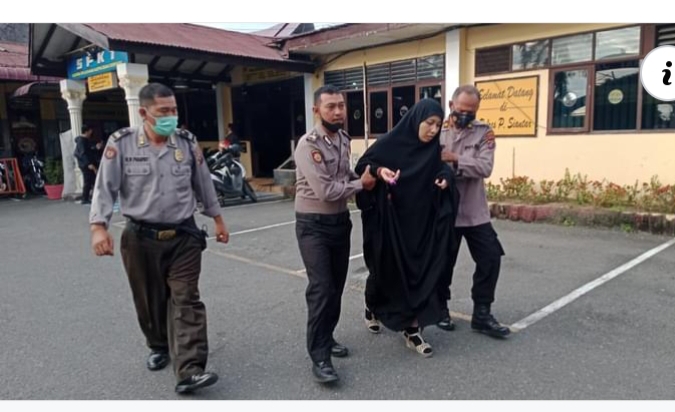 Ingin Masuk Surga Fitri Tabrak Gedung Polres Siantar, Begini Ceritanya