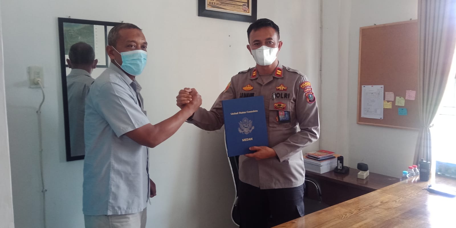 Kedutaan Besar Amerika Serikat Apresiasi Kapolsek Kawasan Bandara Kualanamu