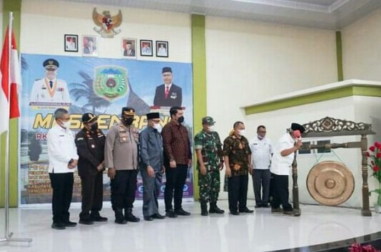 Plt Bupati Palas Memukul Gong Pertanda Musrenbang RKPD di Mulai