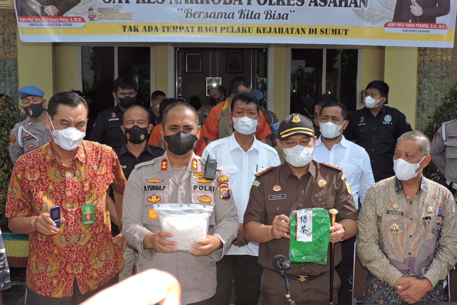 Sabu Seberat 1.021,10 Gram Diamankan Polres Asahan dari 3 Tersangka Pengedar