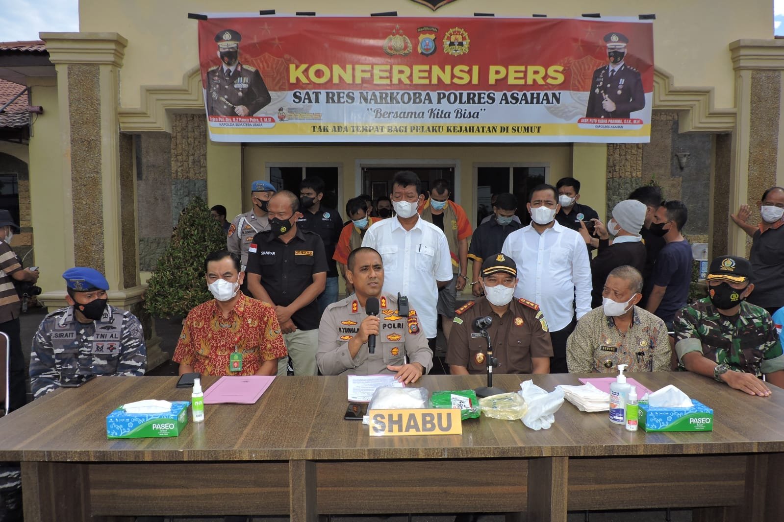 Sabu Seberat 1.021,10 Gram Diamankan Polres Asahan dari 3 Tersangka Pengedar