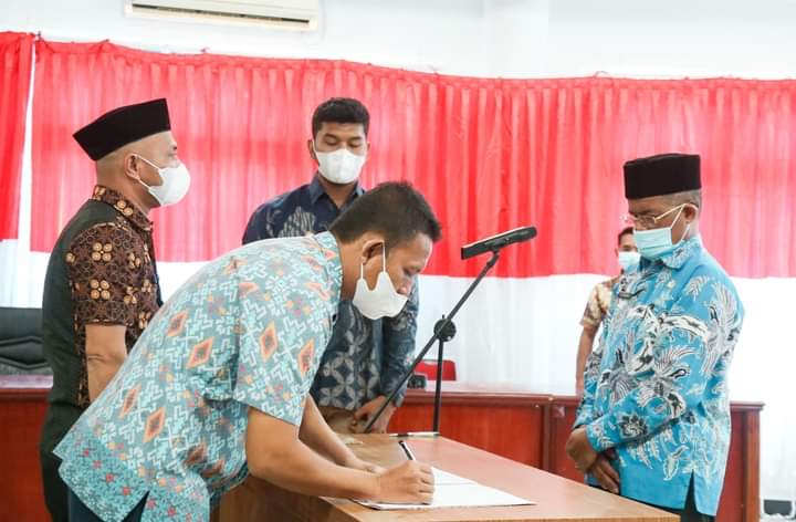 Sekda Madina Pimpin Sertijab 17 Camat di Aula Kantor Bupati