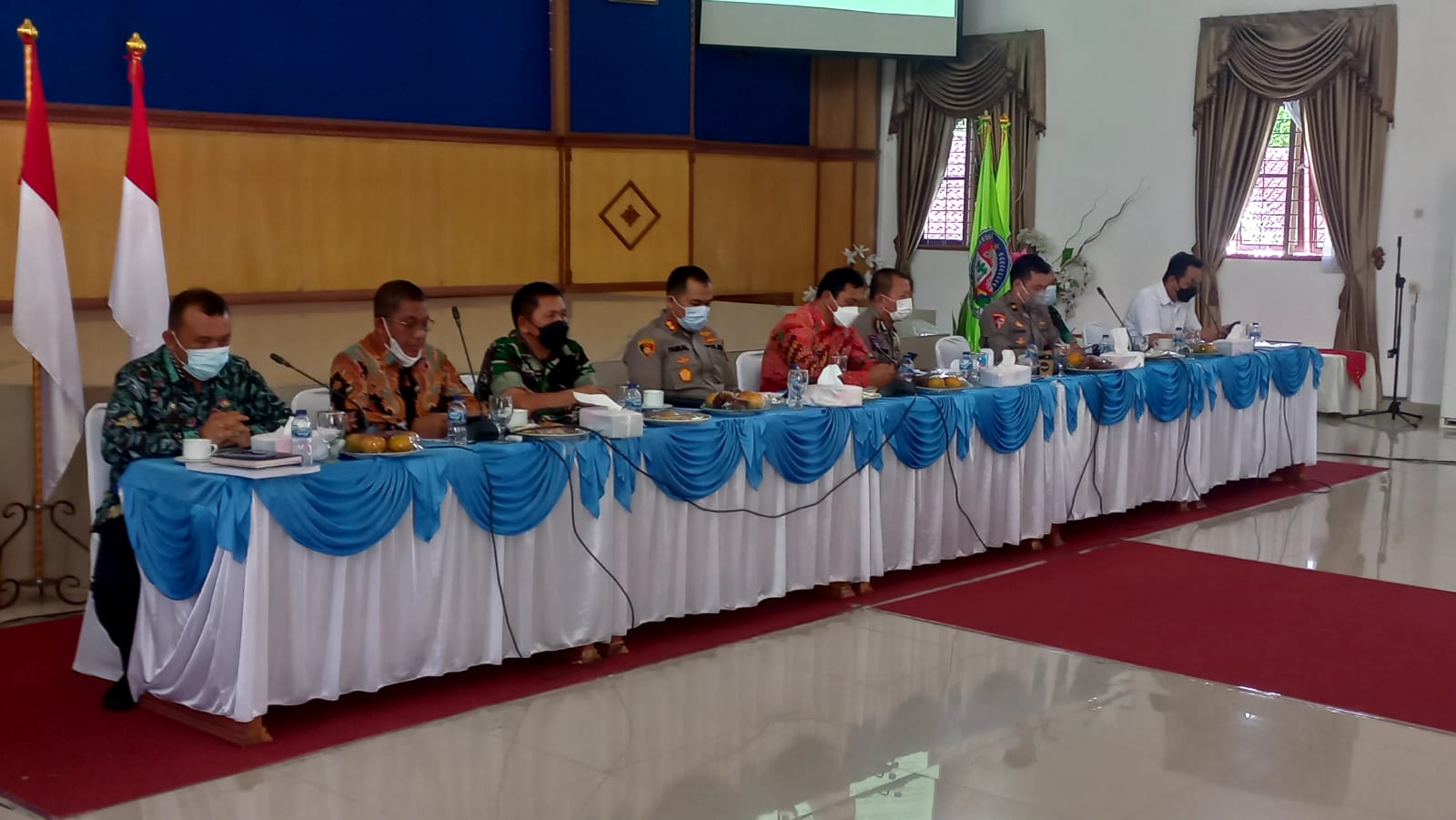 Kapolresta DS Hadiri Rakor Pelaksanaan Tahapan Penyelenggaraan Pilkades Serentak Gelombang I Tahun 2022