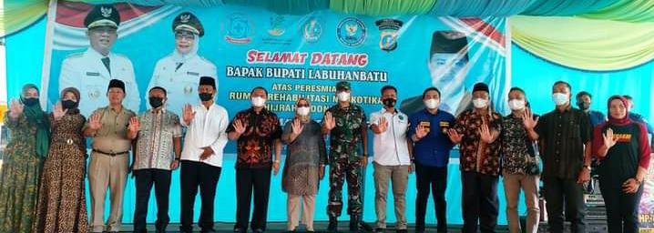 Rumah Rehabilitasi Narkotika Hijrah Indonesia Diresmikan, Bupati Labuhanbatu : Lebih Baik Tidak Ada Menggunakan Narkoba Sama Sekali