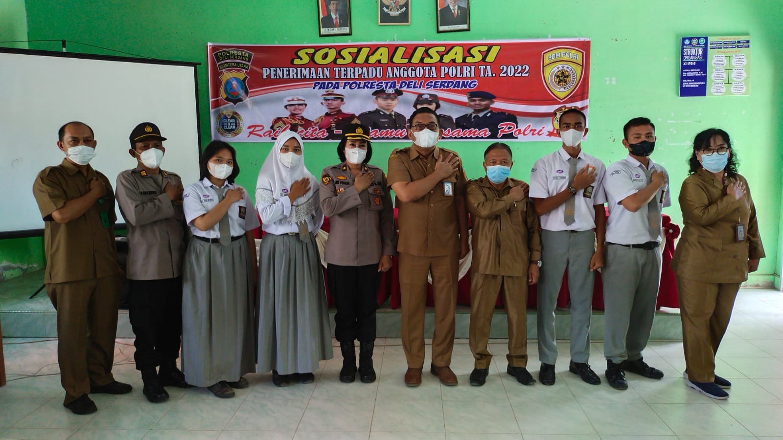 Polresta Deli Serdang Sosialisasi Penerimaan Anggota Polri TA 2022