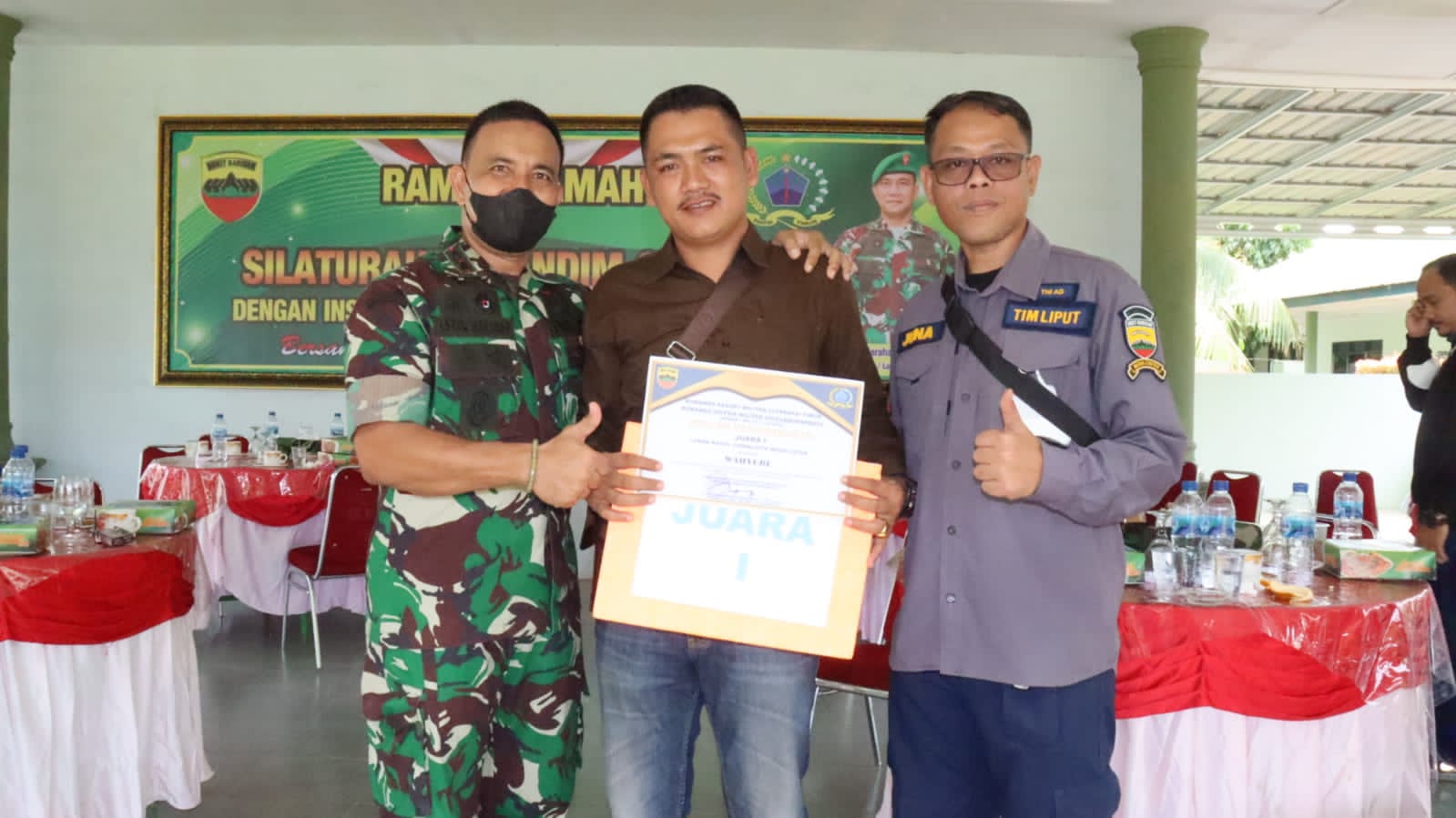 Komsos Dandim 0209/LB Dengan Insan Pers Diwarnai LKJ, Wartawan Sumut24 Raih Juara I