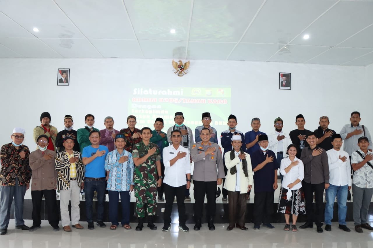 Forkopimda Karo Silahturahmi Dengan Tokoh Agama di Kodim 0205/TK