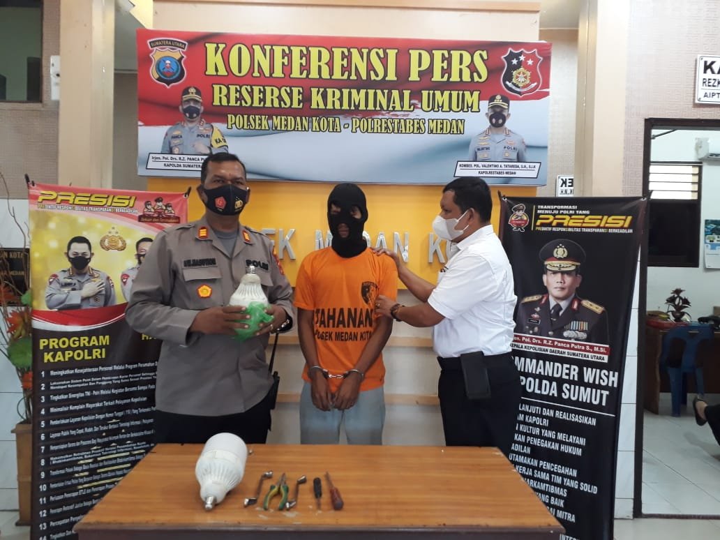 Nyuri Dirumah Kosong 2 Pelaku  Diciduk Tekab Polsek Medan Kota.