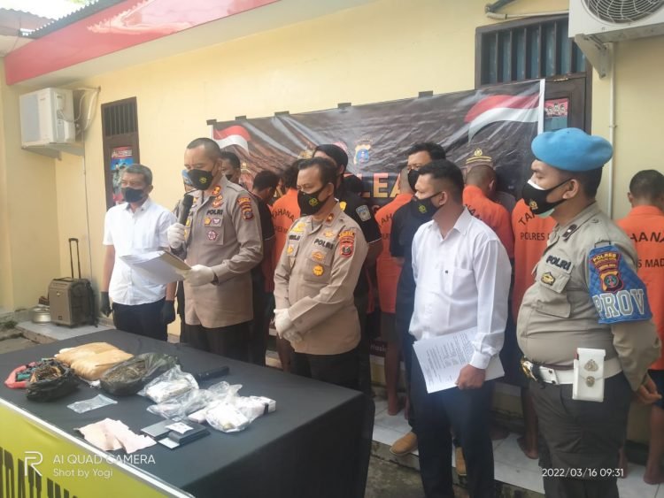 Polres Madina Polda Sumut Ringkus 7 Tersangka Narkotika, AKBP HM Reza : Polres Madina KOmitmen Berantas Narkoba