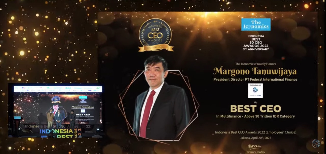 CEO FIFGROUP, Margono Tanuwijaya, Sabet Indonesia Best CEO Awards 2022 , Ini Pesannya
